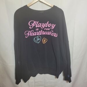 Playboy x PacSun “Playboy Is For Heartbreakers” Crewneck Sweatshirt Black Size L